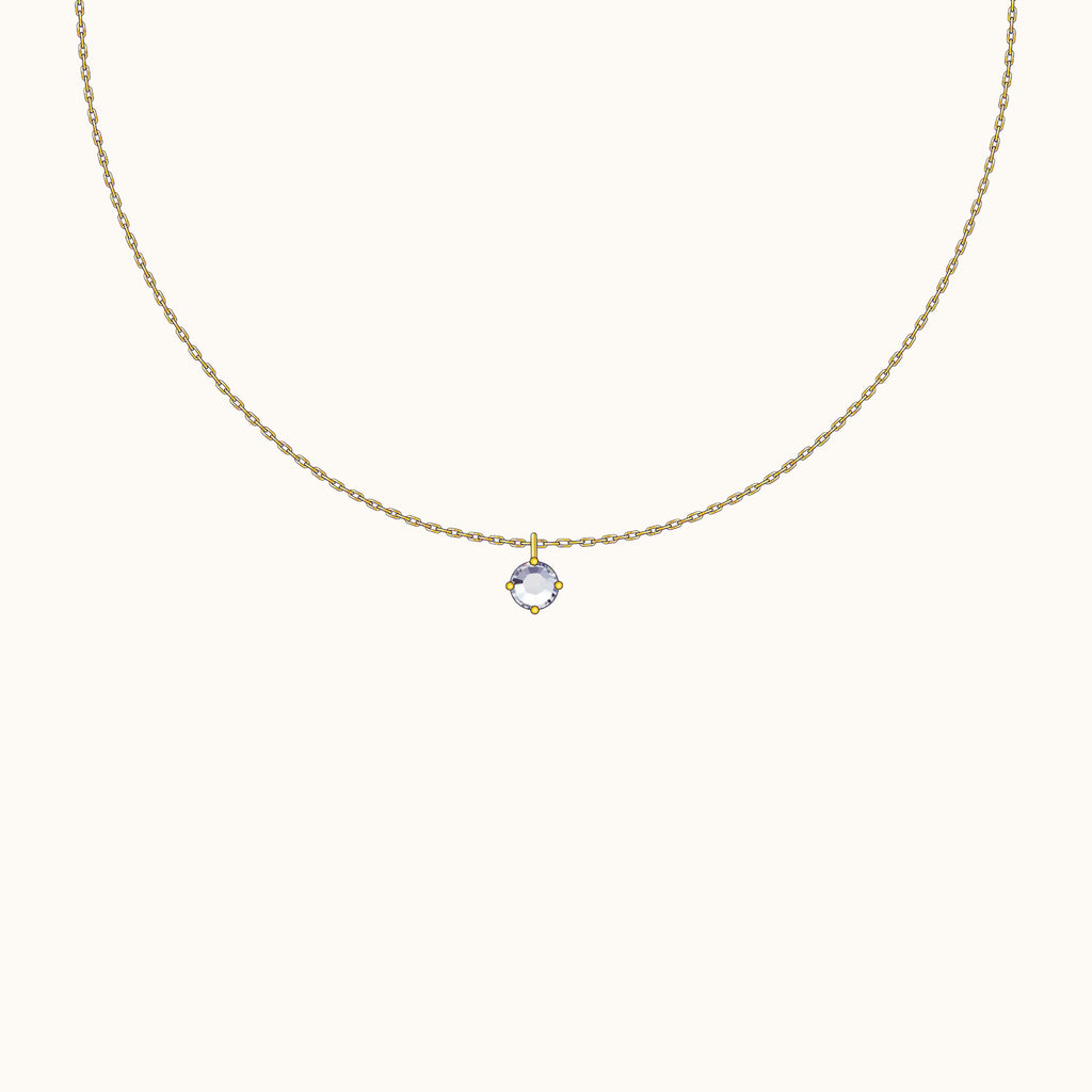 CZ Solitaire Necklace
