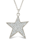Pave CZ Star Pendant