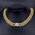 Link Chain Diamond Flip Full Hip Necklaces