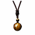 Men's Brocade Tigereye Natural Obsidian Amethyst For Necklaces