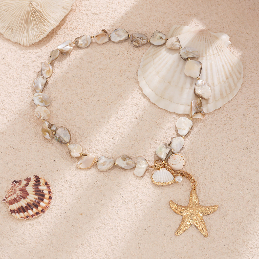 Ornament Beach Vacation Shell Clavicle Chain Ocean Necklaces