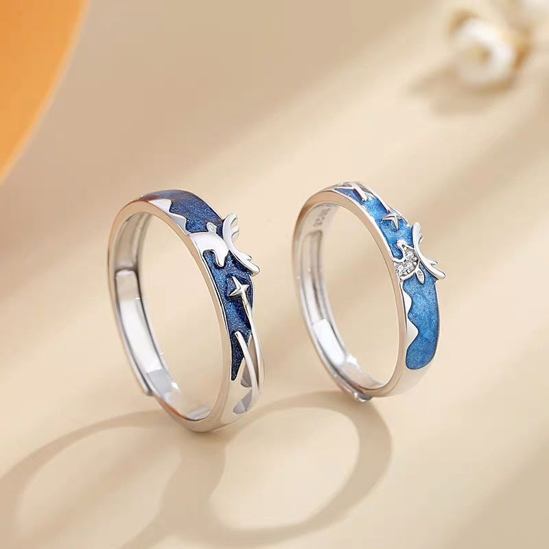 Epoxy Oath Of Love Wedding Valentine's Rings
