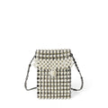 Mixed Color Beads Stitching Mini Cute Messenger Phone Bag Vacation Casual Handmade Beaded Bag