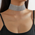Trend Sparkling Rhinestone Clavicle Chain Full Diamond Necklaces