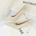 Sexy Nightclubs Thinner High Heels Women Shoes Stiletto Heel Sparkle Sequ Pumps