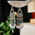 Long Female Daisy Pattern Water-drop Eardrops Earrings