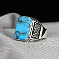 Men's Fashion Simple Square Party Wear Alloy Rings