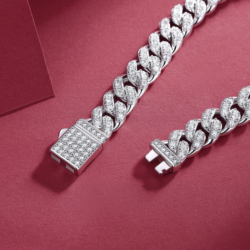 Women's & Men's Moissanite Guiding Light For Hip Hop Bracelets