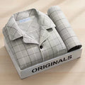 Men's Pajamas Sleepwear Long Sleeves Pants Two-piece Set Pure Cotton