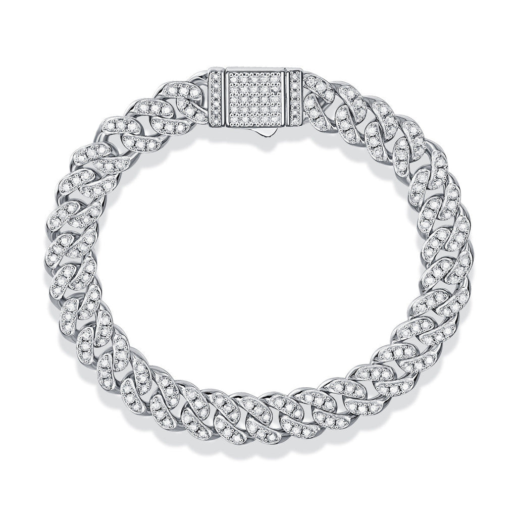 Women's & Men's Moissanite Guiding Light For Hip Hop Bracelets