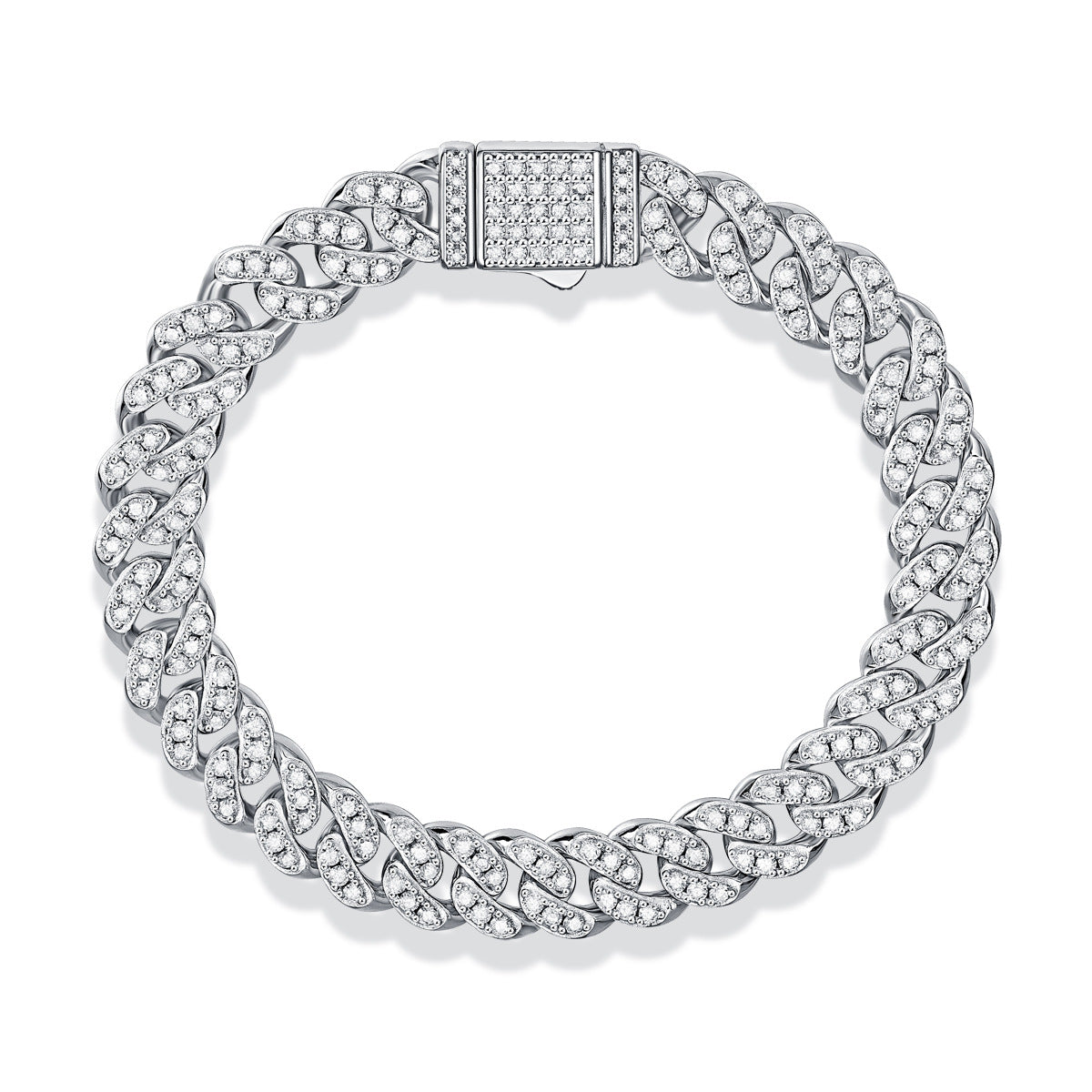 Women's & Men's Moissanite Guiding Light For Hip Hop Bracelets