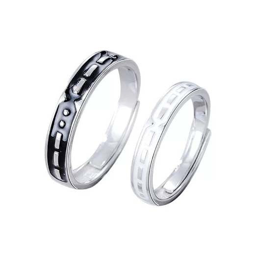 Epoxy Oath Of Love Wedding Valentine's Rings