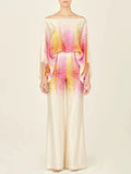 Women's Loose and Irregular off-Neck Wide Leg Pants