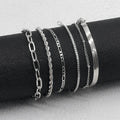 Women's Bohemian Minimalist Metal Figaro Chain Suit Bracelets