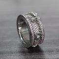 Women's & Men's Starry Rotating Gear Full Diamond Inlaid Rings