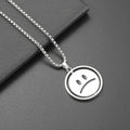 Women's & Men's Rotating Smiley Round Cold Hip Hop Versatile Necklaces
