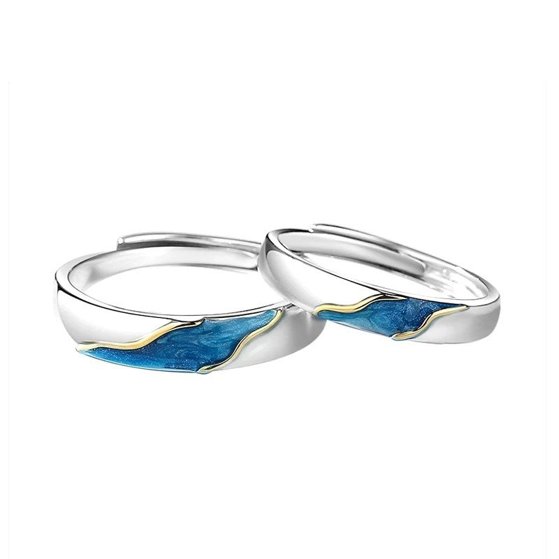 Epoxy Oath Of Love Wedding Valentine's Rings