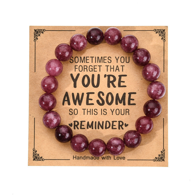 Stone Beads Accessories Agate Glitter Fashion Lady Bracelets