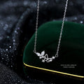 Women's Sterling Sier Double Butterfly Affordable Luxury Fashion Necklaces