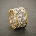 Fashion French Style Retro Baroque Exquisite Hollow Personality Trend Rings