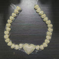 Heart-shaped Zircon Style Peach Heart Chain Necklaces