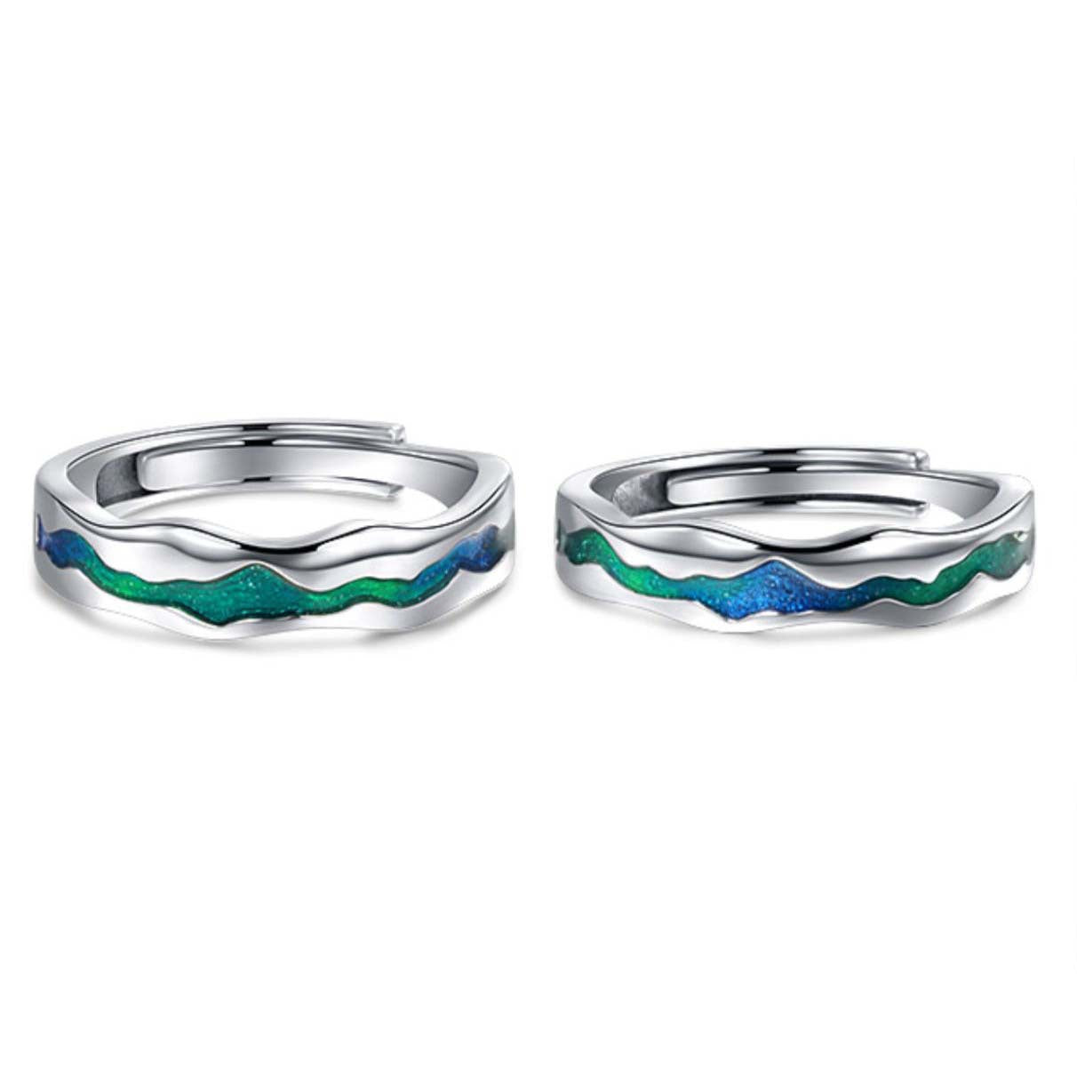 Epoxy Oath Of Love Wedding Valentine's Rings