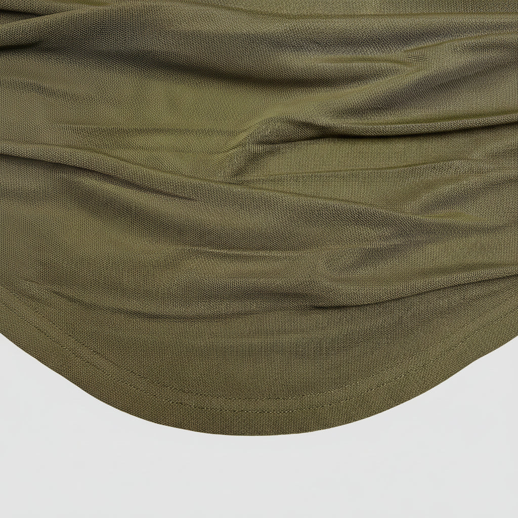 Ruched Mesh Crop Top