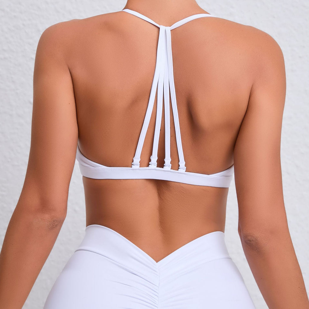 Beauty Back Dual Use Nude Feel Yoga Clothes Women Tight Quick Drying Sports Yoga Bra Outdoor Running Beauty Back Workout Underwear