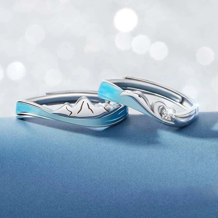 Epoxy Oath Of Love Wedding Valentine's Rings