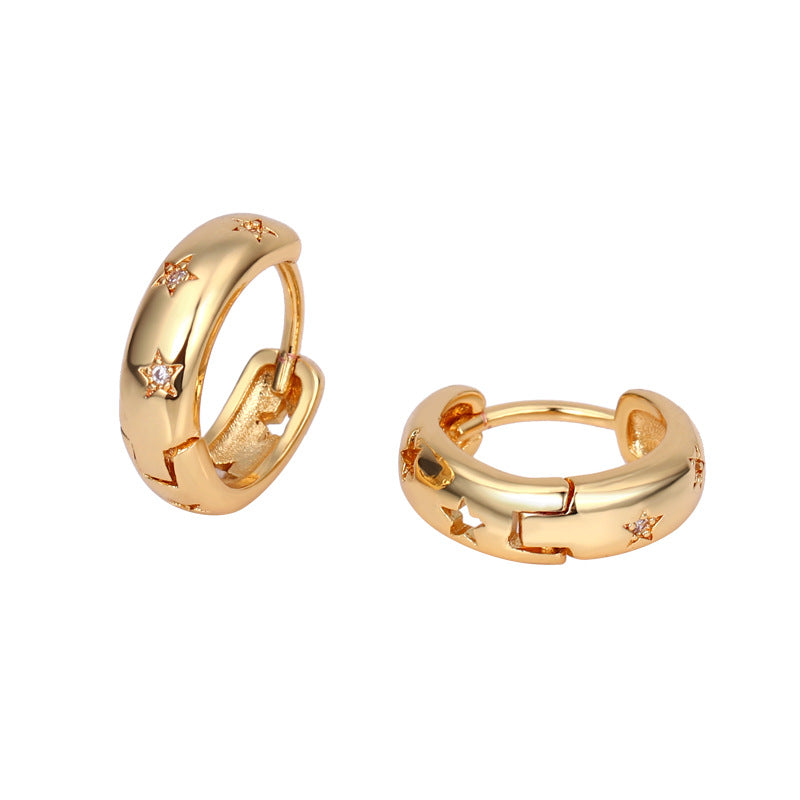 Anchor Popular Simplicity Ear Cutout Clip Earrings