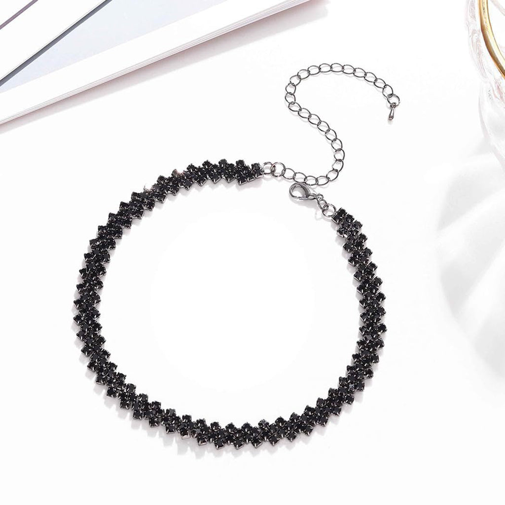 Simple Full Diamond Collar Personalized Clavicle Necklaces