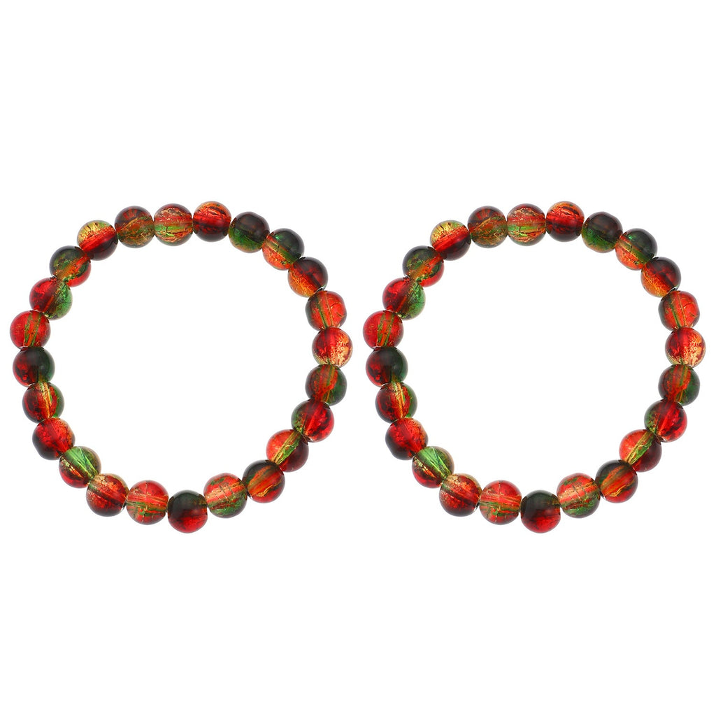 Color Jade Broken Crystal String Beads Bracelets