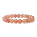 Men's Natural Stone Beads White Turquoise Elastic Bracelets