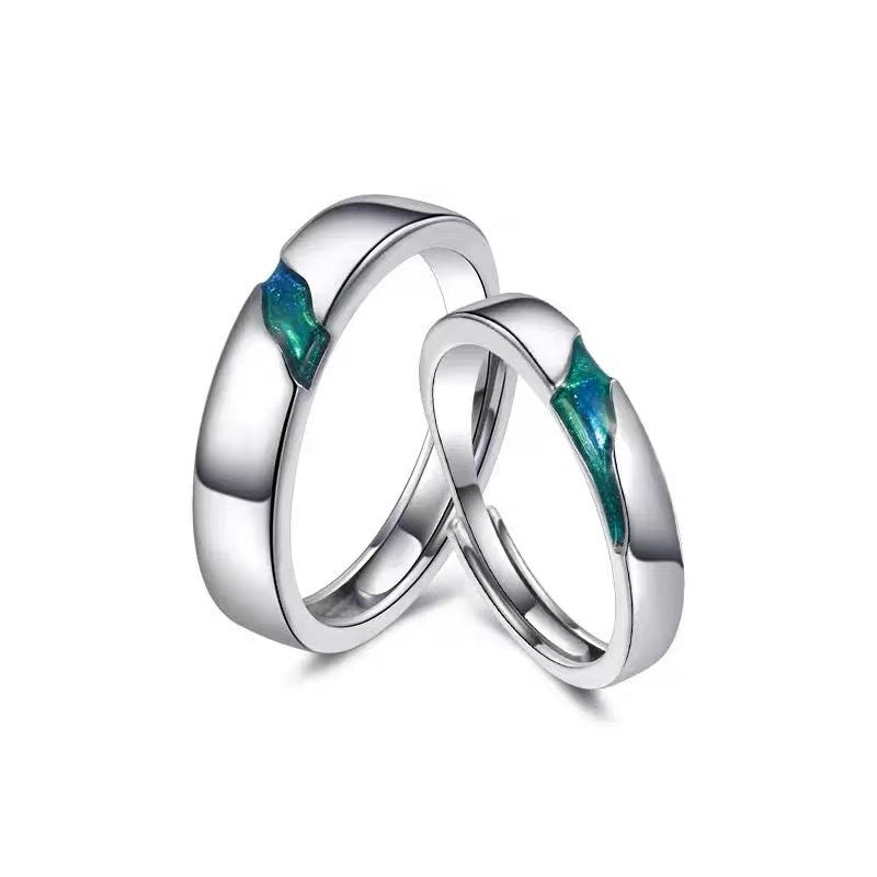 Epoxy Oath Of Love Wedding Valentine's Rings
