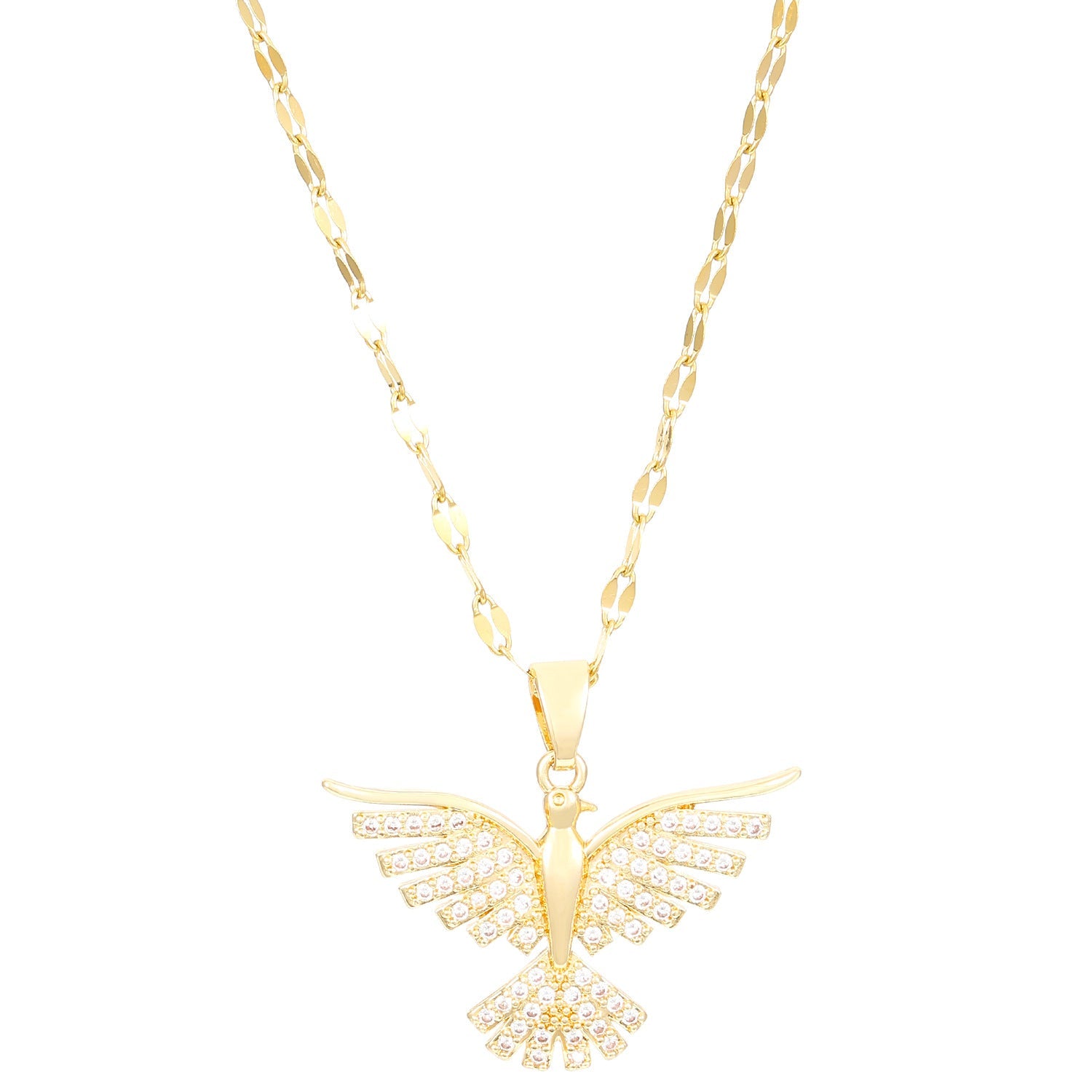 Women's Phoenix Wings Light Luxury High-grade Copper Inlaid Necklaces
