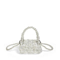Handmade Woven Children Bag Women Cute Acrylic Beaded Love Lipstick Pack Mini Girl Small Handbag