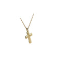 Gold-plated Simple Cross Clavicle Chain Female Fan Necklaces