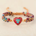 Emperor Stone Heart Shaped Double Layer Bracelets