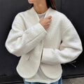 Thick Woolen Coat Women Autumn Winter Socialite Coarse Woolen Chanel Top