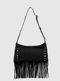 Arrival Suede Small Square Bag Classic Tassel Shoulder Crossbody Women Bag Office Metal Breathable Hole Underarm Bag