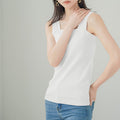 Pure Cotton Camisole Women Sunken Stripe Lengthened Vest Women Inner Wear
