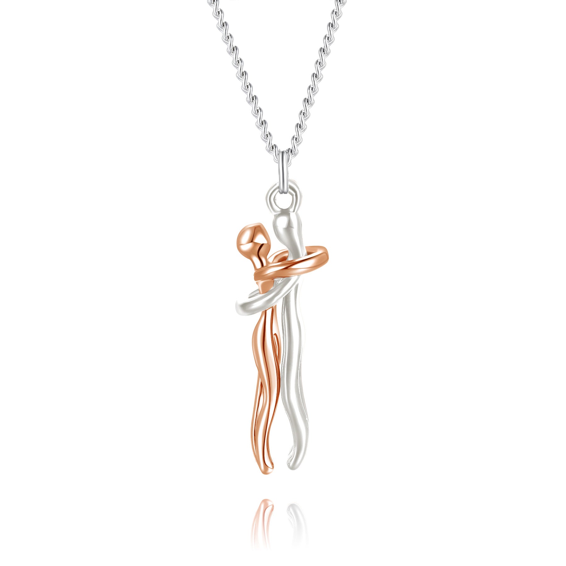 Couple Hug High Sense Man Woman Necklaces
