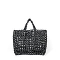 Special Interest Design Handbag with Wooden Beads Decoration Hand Woven Bag Underarm Bag Shoulder Bag Hollow Out Cutout Bag Vacation Beach Bag