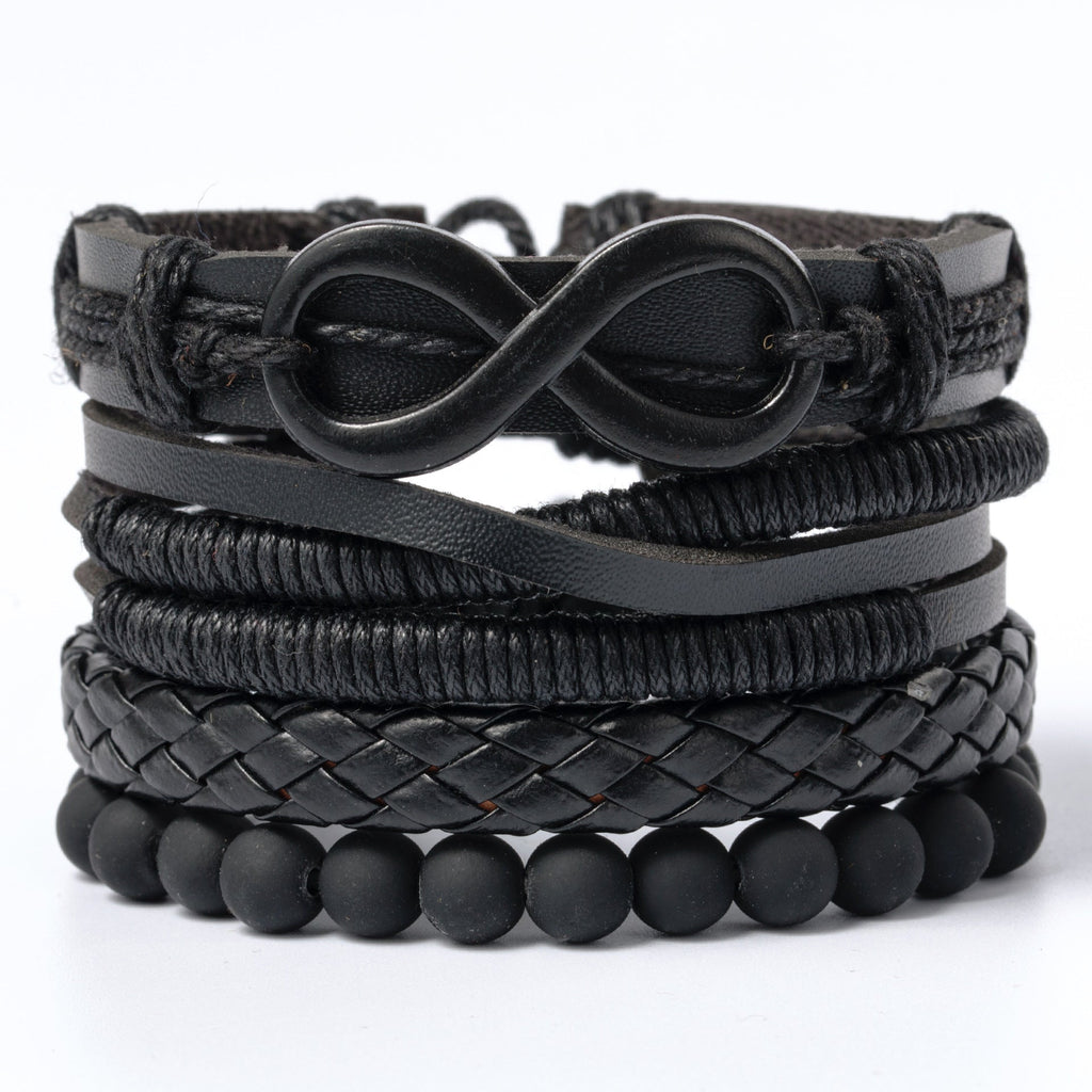 Retro Alloy Leather Fashionable Ethnic Style Wax Bracelets