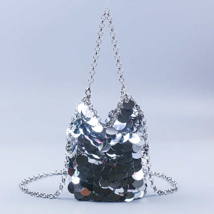 Sequin Mobile Phone Bag Niche Fairy Shiny Bright Small Exquisite Portable Messenger Bag