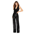 Summer Jumpsuit Women Sleeveless Halter Sequined Jumpsuit Women