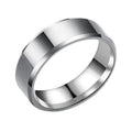 Titanium Steel Beveled Glossy Stainless Mirror Rings