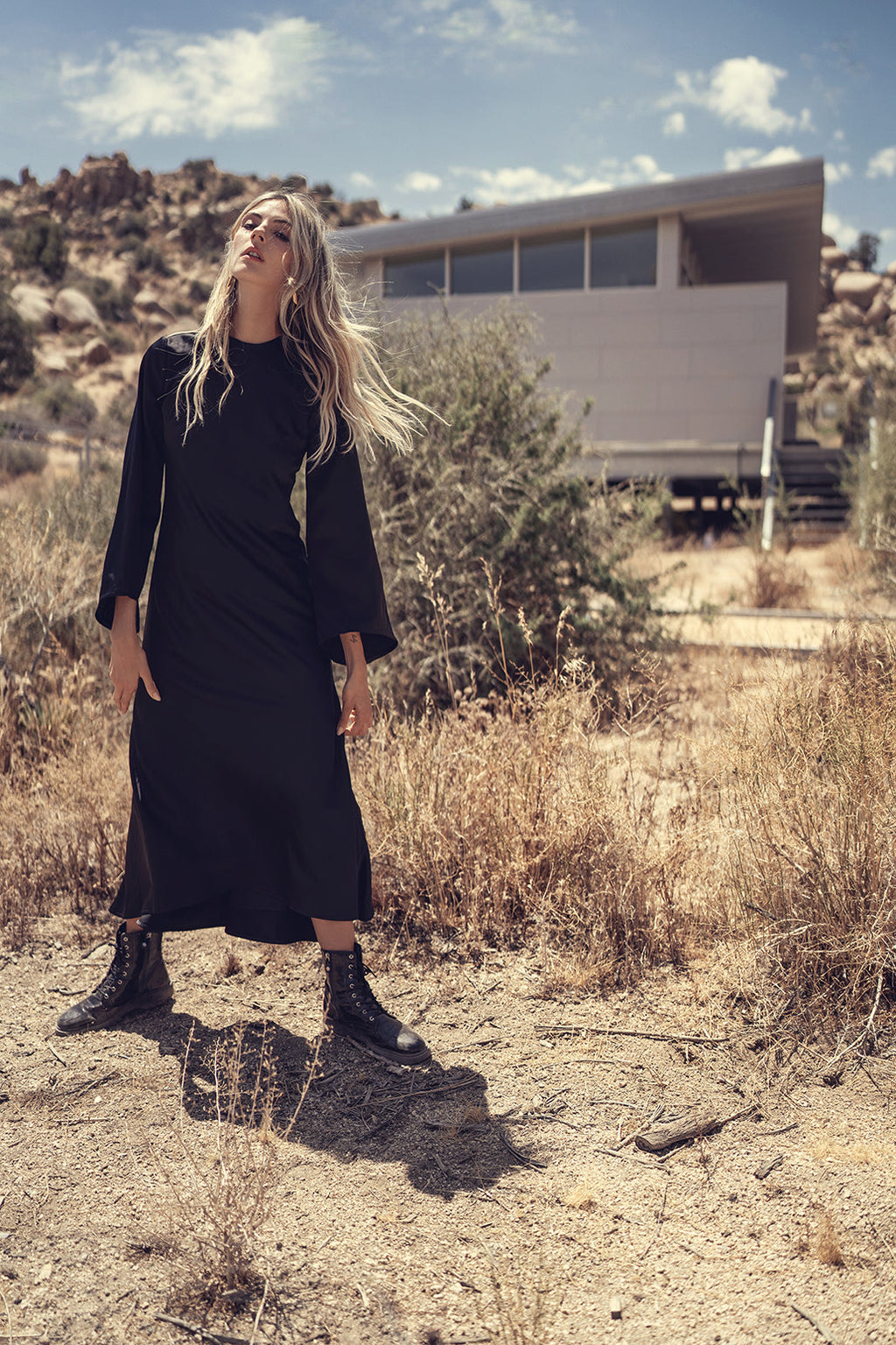 BELL SLEEVE DRESS