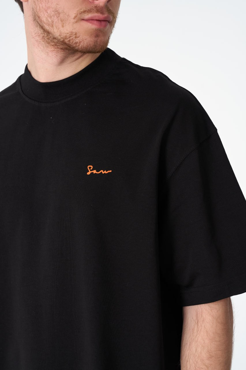 ERA Embroidered Oversize Washed Cotton Tee