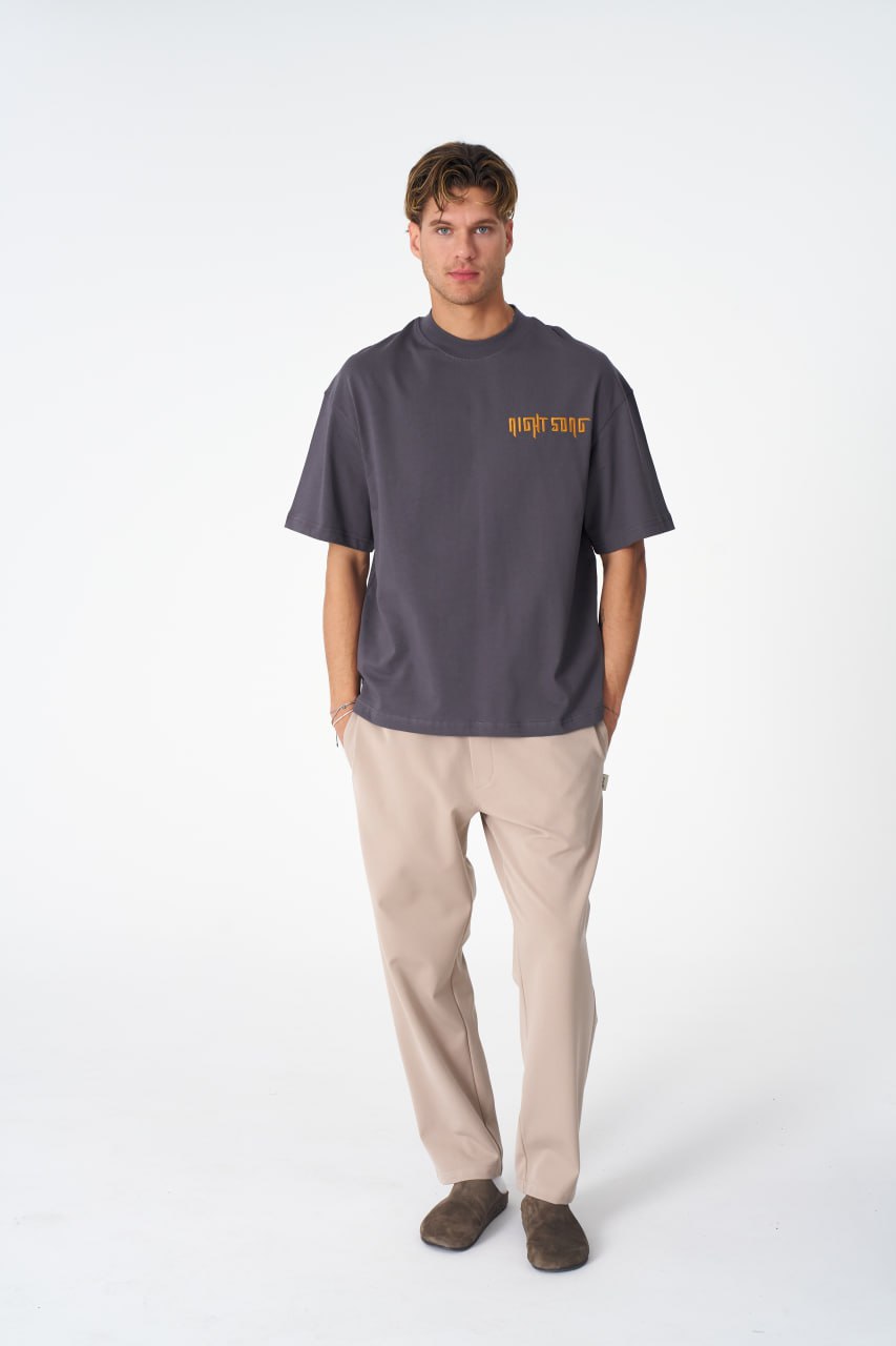 Night Song Jellyfish Graphic Oversize Cotton Tee